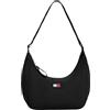 Tommy Jeans Donna Borsa a Spalla Urban X-Body con Zip, Nero (Black), Taglia Unica