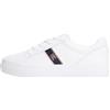 Tommy Hilfiger Donna Sneakers Vulcanizzate con Logo, Bianco (White), 40