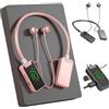 Generico Wireless Sound Card Live Streaming Earphones, Wireless Sound Card Live Broadcasting and Audio Editing Earphones, New Waterproof Bluetooth Wireless Headset, Neckband Headphones with Display (Pink)