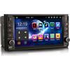 Erisin 8-Core Android 14 Autoradio Navigatore GPS per Toyota Hilux RAV 4 Corolla Prado Vios Land Cruiser 100 Serie 7 Pollici Touch Screen CarPlay Android Auto Bluetooth 5.0 DSP DAB+WiFi OBD2 4GB+64GB