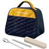 ROMOLY Contenitore Porta Pranzo - Borsa da Pranzo Elegante, Porta Cibo per Lavoro - Include Set di Posate - Ideale per Ufficio e Campeggio
