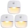 VOANZO 3PCS Luci con sensore di Movimento Luci per Scale Interne 3200K Luce Notturna per Scale Camera da Letto Bagno Corridoio - Luce Calda