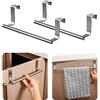 Maple Plentiful Porta Salviette per Armadio Della Cucina, Appendi Strofinacci in Acciaio Inossidabile, Appendere Alle Anta, Senza forare, per Cucina e Bagno, Argento, 2 Pezzi