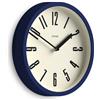 Jones Clocks® Hot Tub Orologio a parete | Piccolo orologio a tondo retrò | 20cm | Blu scuro | Numeri facili da leggere | Ideale per cucina, ufficio, stanza dei bambini, spazi grandi o piccoli
