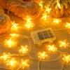 Dalugo Catena Luminosa Stella, 6M 40 LED Bianco Luci LED a Batteria con Timer 6h, IP65 Impermeabile Luci Da Esterno per Camera da Letto, Balcone, Matrimonio, Decorazione di Natale