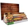 Luxflair Premium Incenso Mix: 26 fragranze diverse dal fruttato al classico, situato incenso indiano originale. Albicocca, Cannabis, Gelsomino, Caffè, Ciliegia, Lavanda, Mandorla, Musk, Nag Champa, Chiodi di garofano, Oppio, Menta piperita, Rosa, …