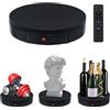 Mcbazel 11.8 pollici Espositore Rotante Elettrico per Fotografia 30CM 100KG Espositore Professionale Automatico Base Espositiva Rotante Elettricaa 360 gradi per Video/Gioielli/Orologi - Nero