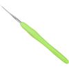 Coopay Uncinetto 0,6 mm - Punta in metallo per punte e uncinetto fine - 1 pezzo piccolo uncinetto con morbido manico ergonomico in TPR