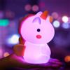 TOYTOPIE Unicorno Luce Notturna Bambini, Regalo Battesimo 3 Modalità Luce, Lampada in Silicone Alta Luminosità per 8 Ore, Tocco Ricaricabile Neonato Cameretta Bambina