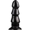 All Black - Dildo Anale nero con Protuberanze