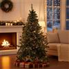 Dmora -Albero di Natale Plaine, Pino Artificiale, Albero Effetto Reale, Alberello Natalizio, Made in Italy, 150x150 h250 cm, Verde