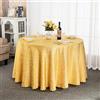 Lukery Tovaglia Rotonda Lavabile, Tovaglia Antimacchia, Stampa Floreale Vintage Tovaglia, Durevole Tovaglie per Protezione Tavolo, per Casa, Ristorante (Oro,Diametro 220cm)