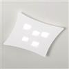 G.E.A. Luce Plafoniera Moderna Gea Luce Isotta Pm B Gx53 Led 55x50 Alluminio Lampada Soffitto