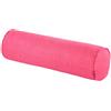 Easnea Cuscino rotondo in lino, cuscino a rullo lungo, supporto lombare, per alleviare il dolore al collo, cuscino cilindrico con fodera rimovibile per dormire/sedia/auto/divano, rosa, 15 x 40 cm