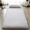 FZKun Materasso da pavimento giapponese, singolo, matrimoniale, arrotolabile, pieghevole, futon, tatami, portatile, per pavimento, letto degli ospiti, divano (C, 90 x 200 cm)