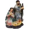 cosedacasa Natività sacra famiglia per presepe statua di natale decorazioni addobbi idea regalo cm 14in resina ornamento casa in blocco san giuseppe maria bambinello stella cometa