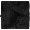 Reissner Lammfelle Cuscino in Pelle di Agnello Patchwork Nero (Base per Sedia a rotelle/Lettino per Gatti)