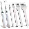 Oikabio 6 Pezzi 1/2/4/6 Punti DIY Set Scalpello Cucitura Diamanti fai da te, Acciai Industrial Kits -Resistente e Durevole (4 mm)