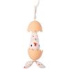 LILLIPUTIENS - Uovo Sorpresa Vibrante Paulette la Gallina - Giocattolo interattivo per Neonati da Appendere per momenti Divertenti e interattivi - dai 6 Mesi - 83431