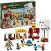 LEGO Minecraft Attacco al Villaggio del Ghast-Pallone, Giocattolo da Costruire con Casa di Steve, Funzione Esplosiva, 4 Personaggi e Golem di Ferro - Set da Collezione per Ragazzi 10+ dal Film - 21273