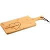 KESPER | Tagliere con cuore, materiale: bambù, dimensioni: 42 x 17 x 1,5 cm, motivo: Lieblingsmensch, colore: Marrone | 58392
