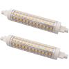 QLEE R7s Lampadina Led 118mm 12w J118 T3 Luce Di Inondazione Equivalente 150w Luce Alogena Applique Tipo J Lineare Doppia Estremità Banker Light 360º 3000mila Bianco Caldo Confezione Da 2