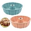 RoadLoo 2 Pezzi Stampo per Torte Silicone,Stampi in Silicone per Dolci Stampi in Silicone per Prodotti da Forno a Forma di Fiore Antiaderenti e Rilascio Rapido Tortiera Silicone 25cm