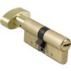 Amig - Cilindro di sicurezza con pomolo | Serratura per porte | Cilindro di Alta Sicurezza | Anti-picking e Anti-bumping | Include 5 chiavi | Satinato | Misure: 90 (45-45 mm)