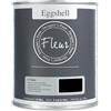 FLEUR DESIGNER'S PAINT | EGGSHELL Smalto Multisuperficie Satinato, Senza Carteggiare, 750 ml, F77 Black, a Base Acqua, Lavabile, Altissima Resistenza, Interno - Esterno, Pareti - Mobili