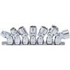 BGS 9501 | Serie di bussole snodate | 10 mm (3/8) | 3/8 - 3/4 | dimensioni in pollici | 7 pz.