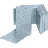 HELPMATE - 12 staffe angolari perforate 80x80x60 mm - Squadrette angolari per pannelli zincate e passivate blu - Connettore per legno con protezione anticorrosiva eccellente - Angolo forato