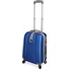 Valigeria.shop Trolley ORMI Bagaglio a Mano IDONEO RYANAIR 55x40x20 Cm. Leggero Rigido in Abs, Valigia fino a 45 Litri 10 KG con 4 Ruote (55cm, Celeste)