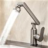 MIDINGCHAI Rubinetto Lavello Cucina, Miscelatore Cucina, Rubinetto Cucina, Doccetta per Lavandino, Acciaio Inox Girevole a 360° Maniglia Singola Rubinetto con 2 Modelli di Spruzzo