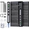 Banral Mini Cacciavite Elettrico di Precisione 72 in 1 - A Batteria Con 5 Marce, Magnetico per Occhiali, Orologio, Cellulare, Riparazione Portatile