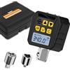 TAGVIT Adattatore Chiave Dinamometrica Digitale 1/2, 17-340Nm Dinamometro Digitale, Adattatori da 1/4 3/8 con Preimpostata, Buzzer, LED e Avviso Acustico per Auto Moto