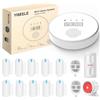 YISEELE Antifurto casa con 15 pezzi, Allarme casa senza fili, 2.4G/5G Allarme casa con 1 PIR Sensore, 10 Sensori Per Porte E Finestre E 1 Sirena E 2 Telecomandi, Tramite App, Compatibile con Alexa
