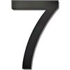 Ywonoby Numero civico esterno- 200mm -grande numero civico esterno galleggiante 3D moderno - resistente alle intemperie e facile da installare - realizzato in acrilico di alta qualità, numero nero(7)