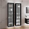 neoro n80 albus colonna La: 50 A: 200 cm, 1 anta, con vetro frontale profilato su telaio in alluminio, BN0460PG, n80 [Mobili da Bagno > Colonne]