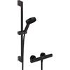 hansgrohe Pulsify Select S rubinetto doccia esterno con termostatico, 24272670, Pulsify Select S nero opaco [Rubinetteria Bagno > Rubinetteria Doccia]