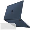 TECOOL Cover Smerigliato per MacBook Air 15 Pollici M5 M4 M3 M2 2023-2026 A3448 A3241 A3114 A2941, Custodia Rigida Protettiva Ultrasottile in Plastica e Copritastiera UE, Mezzanotte Blu Opaco