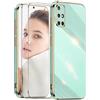 ATISIJIE Cover per Samsung Galaxy A71,con 2 Vetro Temperato,Telaio Elettrolitico Custodia Protettiva in Morbido Silicone TPU Cover per Samsung Galaxy A71-verde