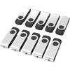 Wooolken Chiavetta USB 4GB 10 Pezzi WOOOLKEN USB 2.0 Pen Drive 4GB Girevole Pennetta USB Flash Drive Memoria Stick Thumb Drive Per Computer Laptop TV (Nero)