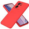 XINYEXIN Silicone Liquido Custodia Cover per Xiaomi 13T / Xiaomi 13T Pro, Premium Silicone Case Antiurto con Fodera in Microfibra Protezione a Doppio Strato Caso - Rosso