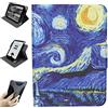 ZhaoCo Custodia Universale Staccabile per 6'' New Kindle 2024/2022, Kobo Nia/Clara 2E / Clara HD, Sottile Leggero Protettiva Cover Angoli di Visione Multipli - Pittura