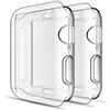 Simpeak Cover Compatibile per iWatch 40mm Series 6/5/4/SE/SE2/SE3(Confezione da 2), Custodia Compatibile con iWatch Full Protettivo TPU Caso Tutti i Modelli, Transparent