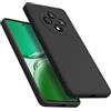 YLK Custodia per OPPO Reno 12 FS 5G - Cover in Silicone Liquido Ultra Sottile con Fodera in Microfibra, Protezione per OPPO Reno 12 F (Nero)