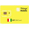 Things Mobile SIM Card IoT ITALIA Things Mobile con copertura globale e rete multi-operatore GSM/2G/3G/4G LTE, senza costi fissi, senza scadenza e tariffe competitive, con 10 € di credito incluso