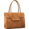 STILORD 'Carrie' Borsa Shopper Pelle per Donne Vintage Borsa a Tracolla Grande Bowling Handbag Shopping Bag Elegante Borsa Tote Donna in Cuoio Genuino, Colore:tropica - marrone