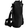 lahomia Borsa Portaborraccia in Neoprene da 750 Ml con Tracolla Regolabile, Isolata - Nero, 19x7 cm