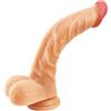 Opecitor Dildo realistico in silicone sex toys per donne uomini coppie - Dildos anal plug replica del pene, doppio Plug anale con vene e forte ventosa Adatto all'Esercizio L3